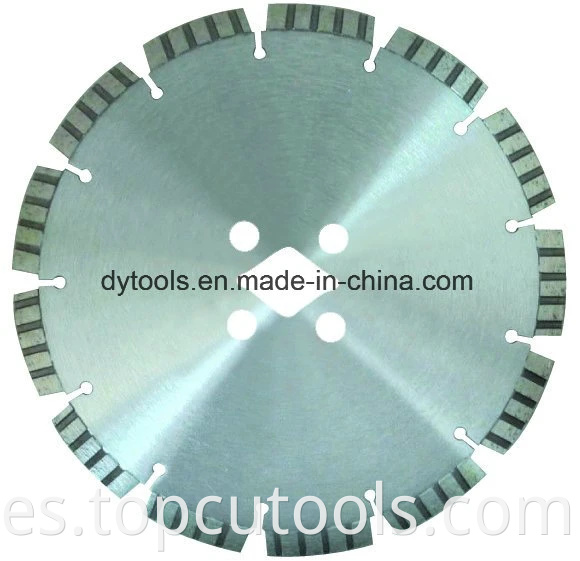 Cuchilla de sierra circular soldada de diamante láser para concreto / hormigón reforzado